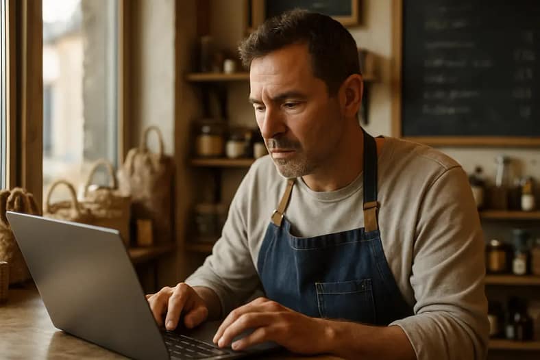 Local SEO adjustments dashboard showing business profile checks and service page notes