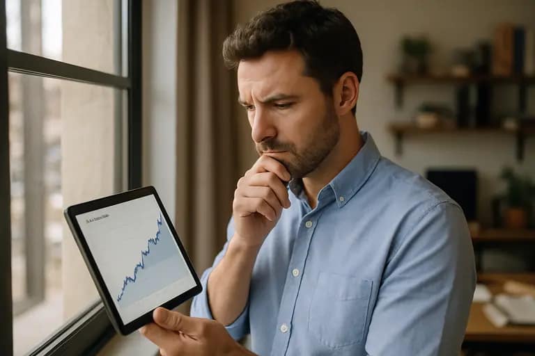 Performance dashboard with search metrics and dated change log entries