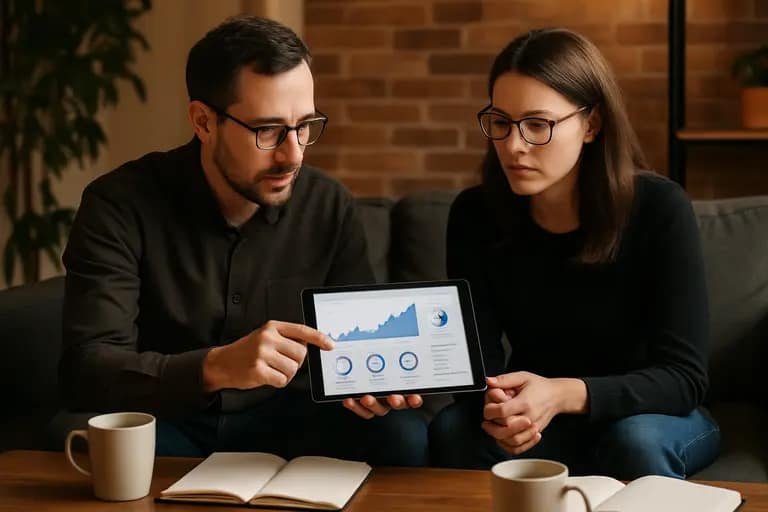 Dashboard metrics reviewed beside an editorial checklist