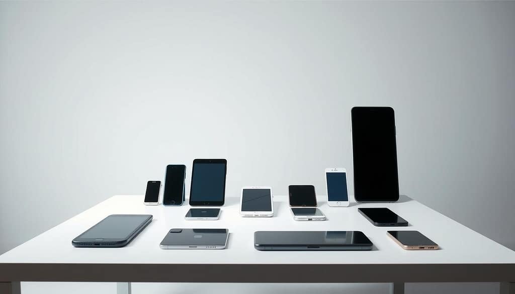 A well-lit studio setting showcasing a variety of mobile devices, including smartphones and tablets, arranged in a visually appealing grid layout. The devices are displayed on a clean, minimalist white table, with a subtle gradient background that suggests depth and dimensionality. The lighting is soft and evenly distributed, creating a professional, high-quality feel. The composition emphasizes the diversity of devices, hinting at the importance of cross-device testing for mobile-friendly websites. The overall atmosphere is one of technological sophistication and attention to detail, reflecting the importance of thorough mobile optimization. A well-lit studio setting showcasing a variety of mobile devices, including smartphones and tablets, arranged in a visually appealing grid layout. The devices are displayed on a clean, minimalist white table, with a subtle gradient background that suggests depth and dimensionality. The lighting is soft and evenly distributed, creating a professional, high-quality feel. The composition emphasizes the diversity of devices, hinting at the importance of cross-device testing for mobile-friendly websites. The overall atmosphere is one of technological sophistication and attention to detail, reflecting the importance of thorough mobile optimization.
