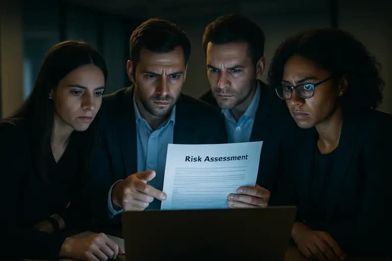 Reviewer marking claims and source notes before approving a web article