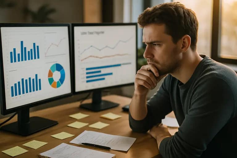 Analytics dashboard beside notes about review quality controls