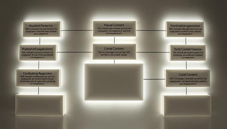 A clear, structured hierarchy of content displayed in a series of interconnected boxes, each with distinct borders and subtle shading. The boxes are arranged in a logical, grid-like layout, with a clean, minimalist aesthetic. The boxes are illuminated by a soft, diffused lighting, creating a sense of depth and dimension. The overall tone is one of organization, clarity, and thoughtful design, reflecting the subject of the article section. The image should convey a sense of the importance of a well-structured content hierarchy for optimal SEO performance. A clear, structured hierarchy of content displayed in a series of interconnected boxes, each with distinct borders and subtle shading. The boxes are arranged in a logical, grid-like layout, with a clean, minimalist aesthetic. The boxes are illuminated by a soft, diffused lighting, creating a sense of depth and dimension. The overall tone is one of organization, clarity, and thoughtful design, reflecting the subject of the article section. The image should convey a sense of the importance of a well-structured content hierarchy for optimal SEO performance.