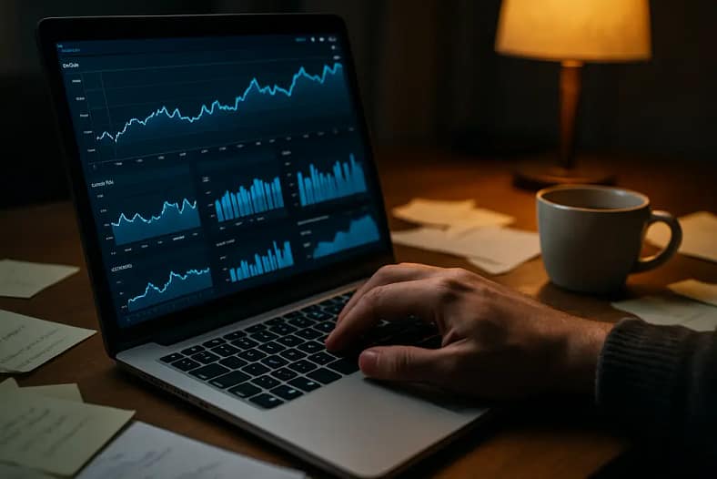 June 2026 Spam Update analysis notes beside a laptop showing link audit data