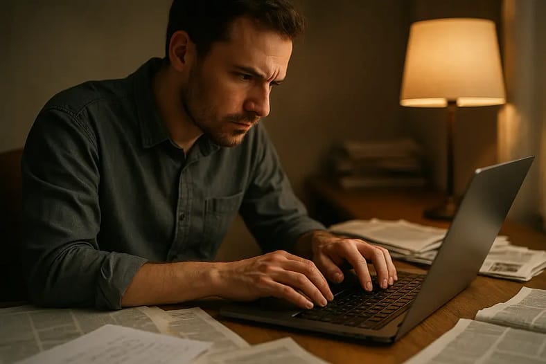 NewsUSA Mat Releases planning notes on a desk beside analytics charts