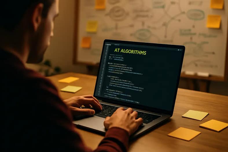 Editor reviewing knowledge base pages for AI visibility planning