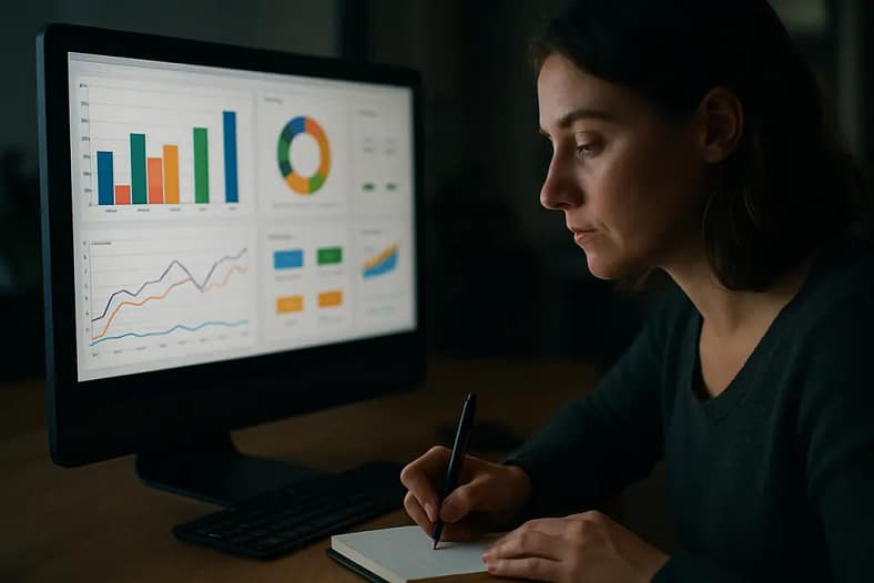 Generative AI Reports dashboard reviewed by a content strategist