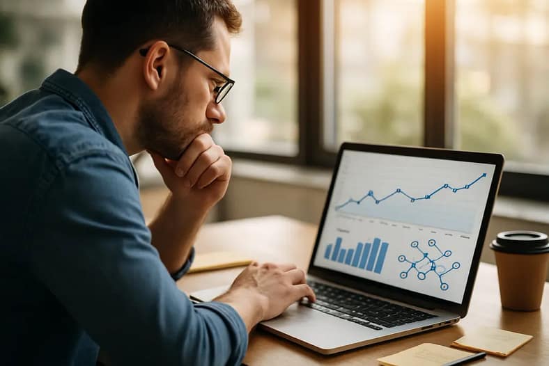 Analyst reviewing a resilient link profile dashboard after a spam update