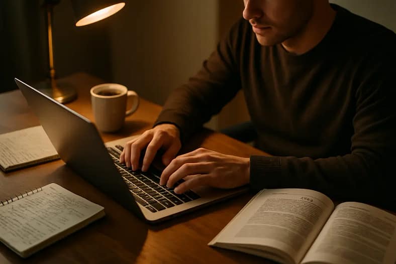 Thin Content SEO planning board with page sections and source notes