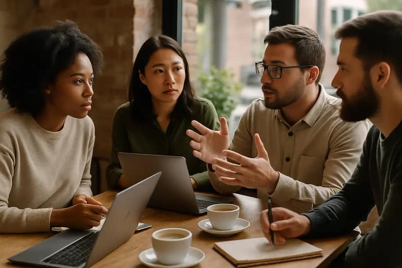 Editor reviewing audience needs data for subscription content planning