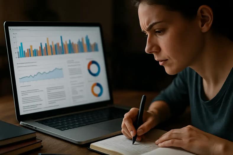 Generative AI Reports dashboard reviewed by a content strategist